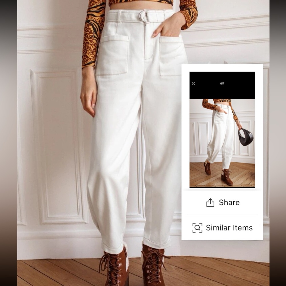 Brand new shein white pants